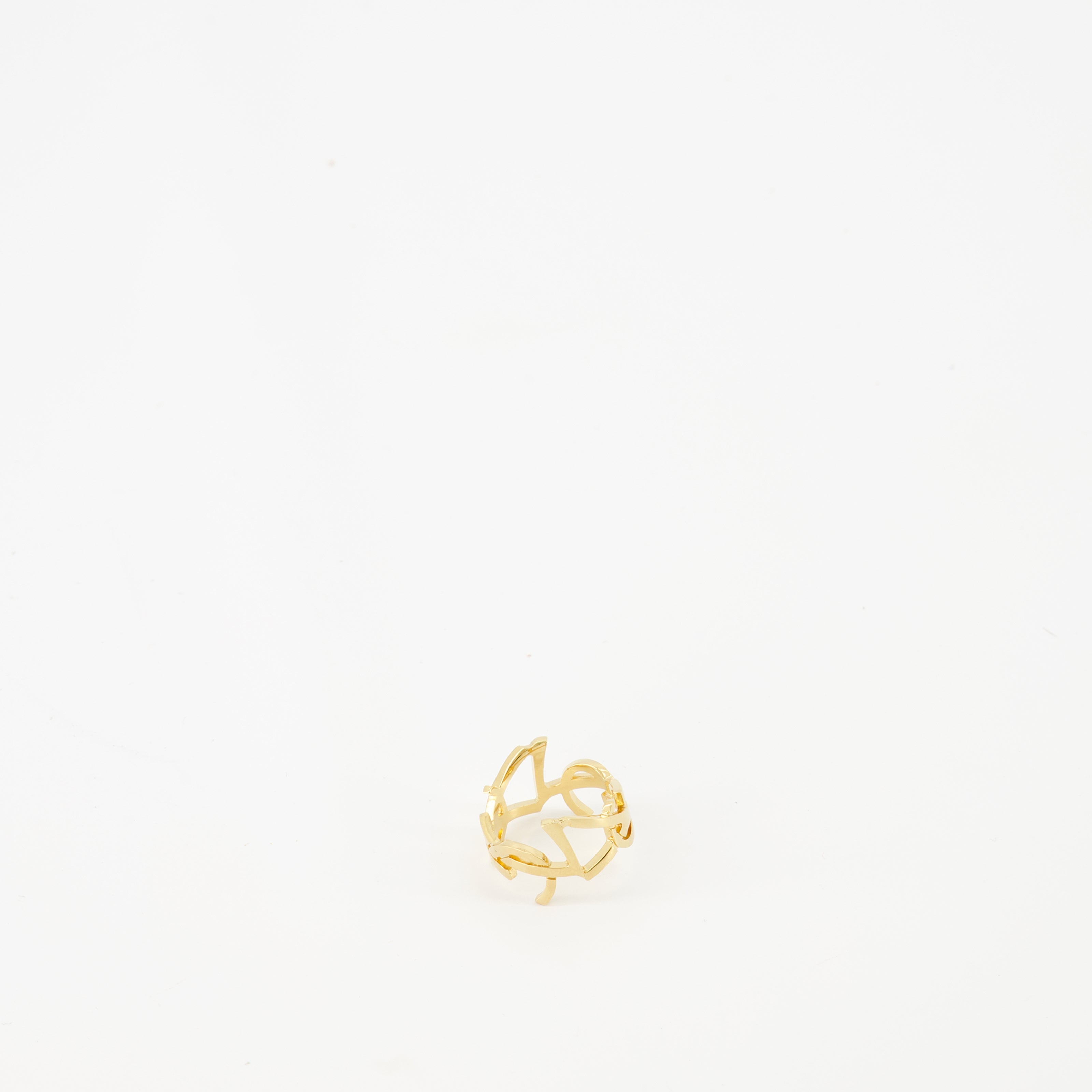 Bijoux Bague Cassandre Saint Laurent Doré Femme