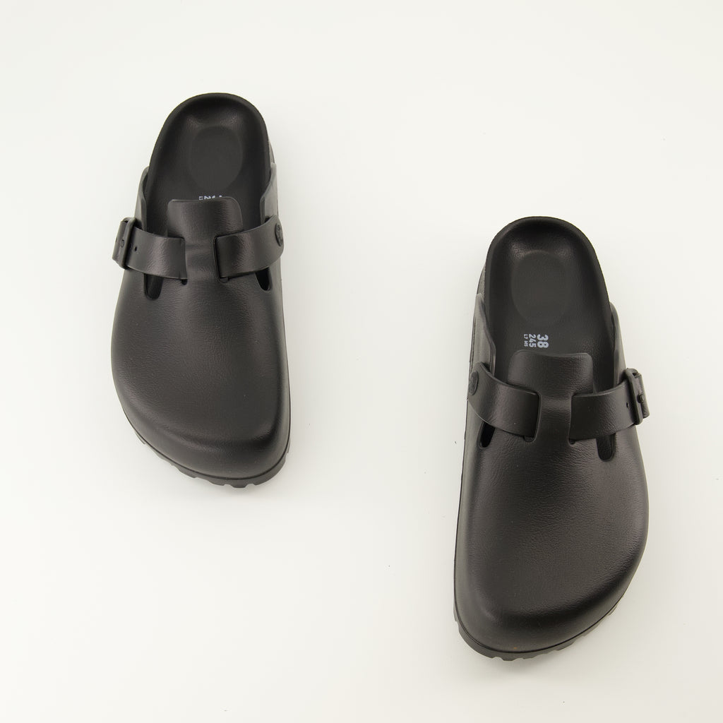 Image de l'article Mules Boston de la marque Birkenstock pour Femme - Saison Printemps-Été 2025 - Vue de dessus paire de chaussure