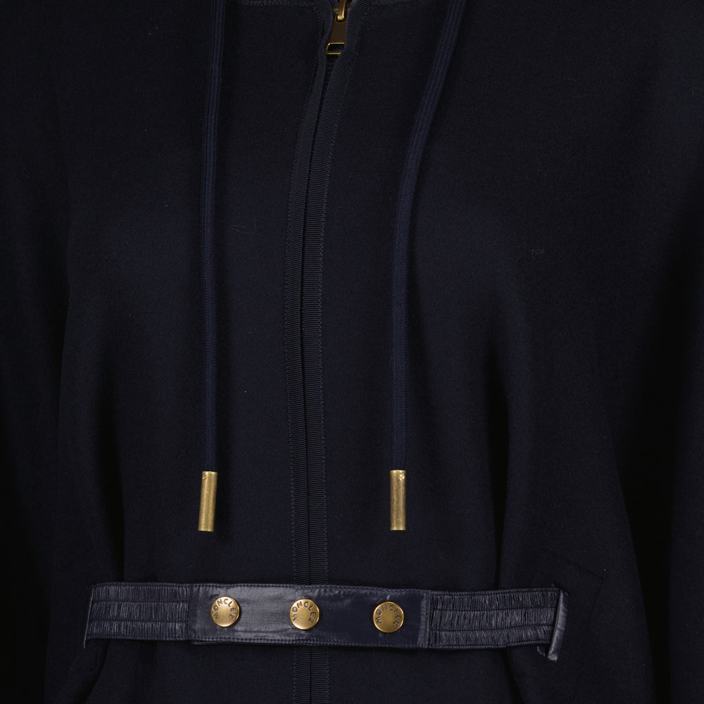 Vestes Capa de Lana Azul Marino Moncler Bleu foncé Femme