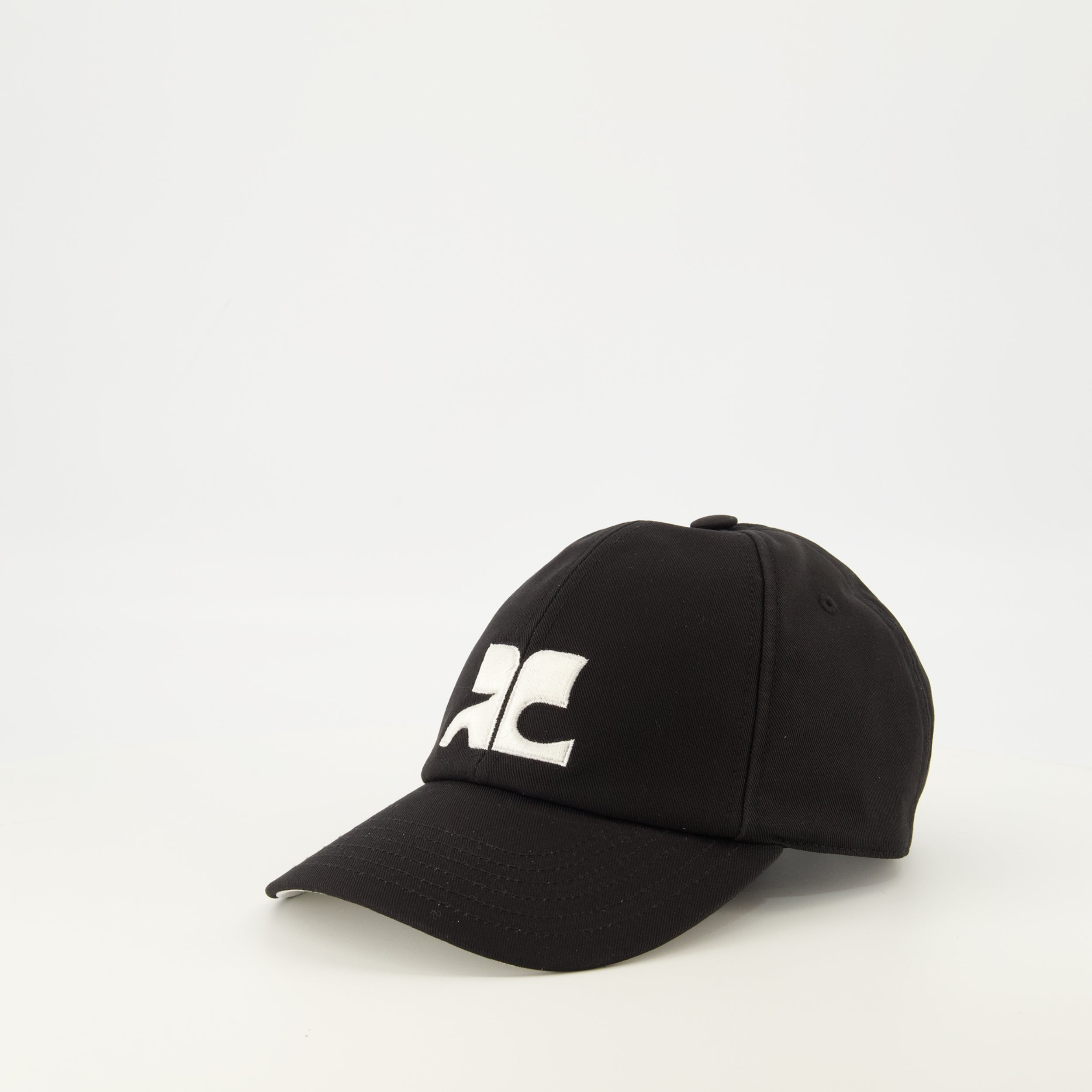 Chapeaux, casquettes et bonnets Casquette AC brodé noir Courrèges Noir Femme