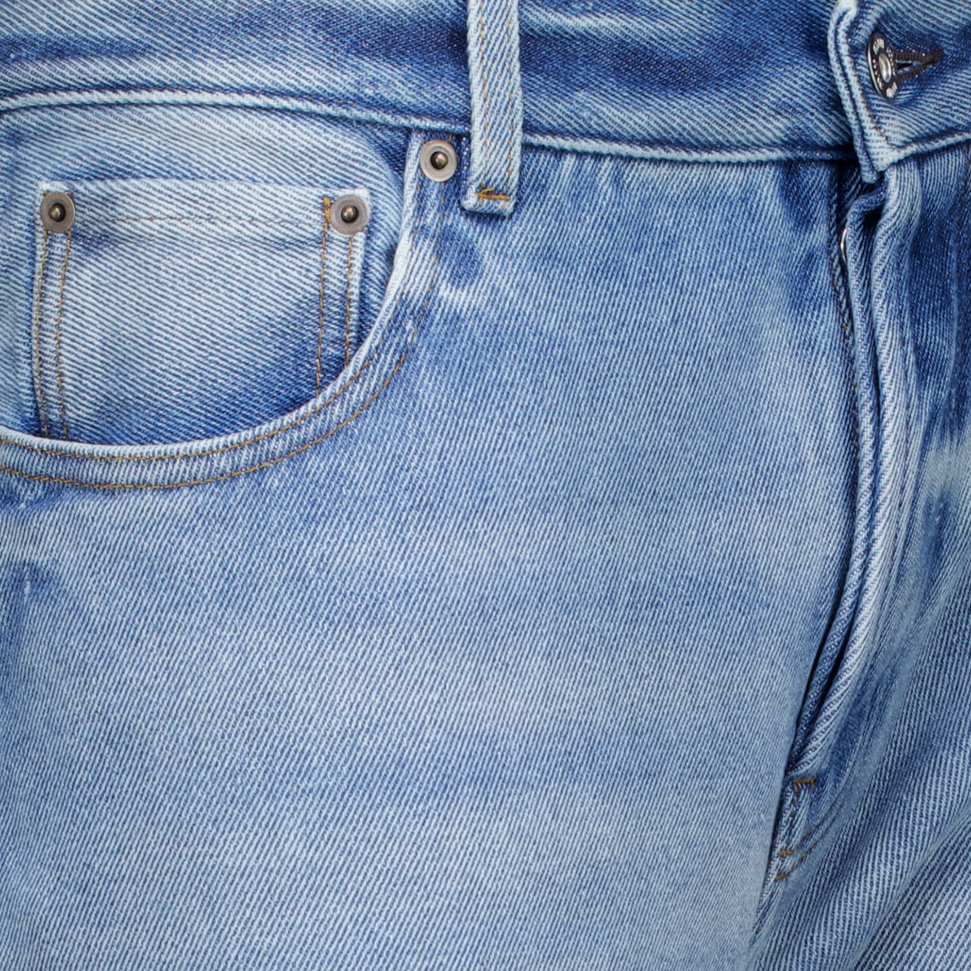 Pantalons Jean en denim bleu Miu Miu Bleu Femme