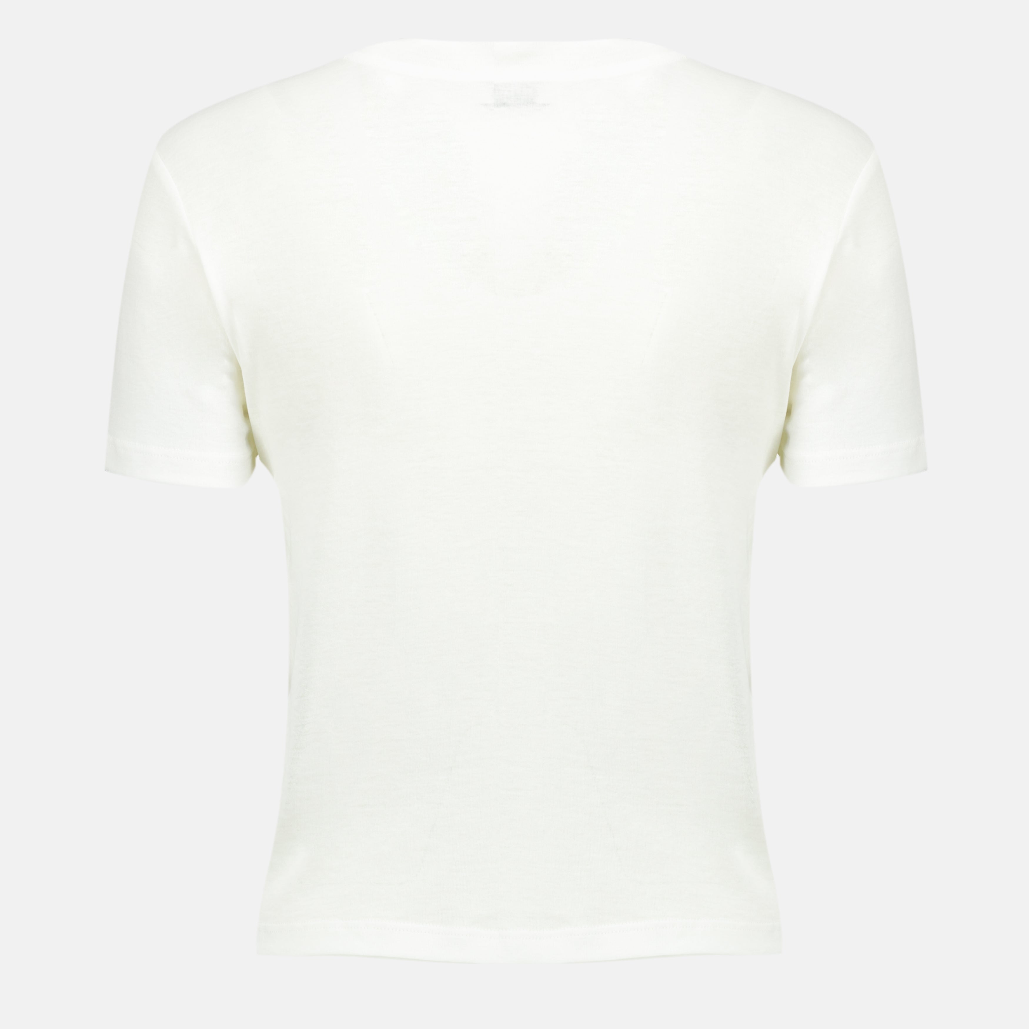 T-shirts Ripp-Jersey T-Shirt in Weiß Miu Miu Blanc Femme