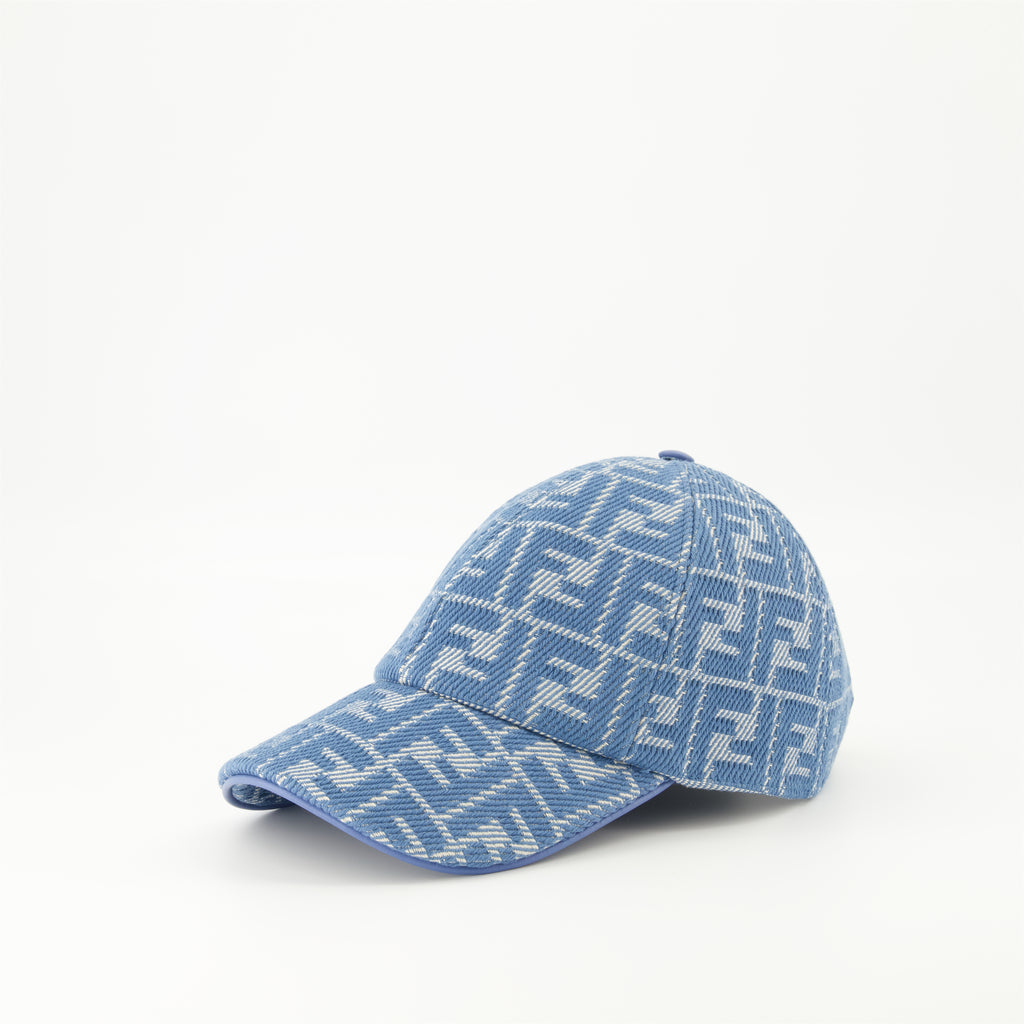 Chapeaux, casquettes et bonnets Casquette FF en denim Fendi Bleu Femme