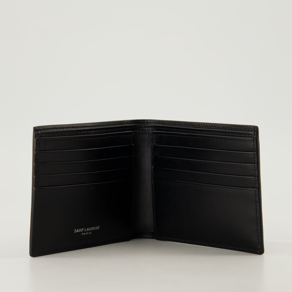 Small leather goods Cassandre Wallet Saint Laurent Black Homme