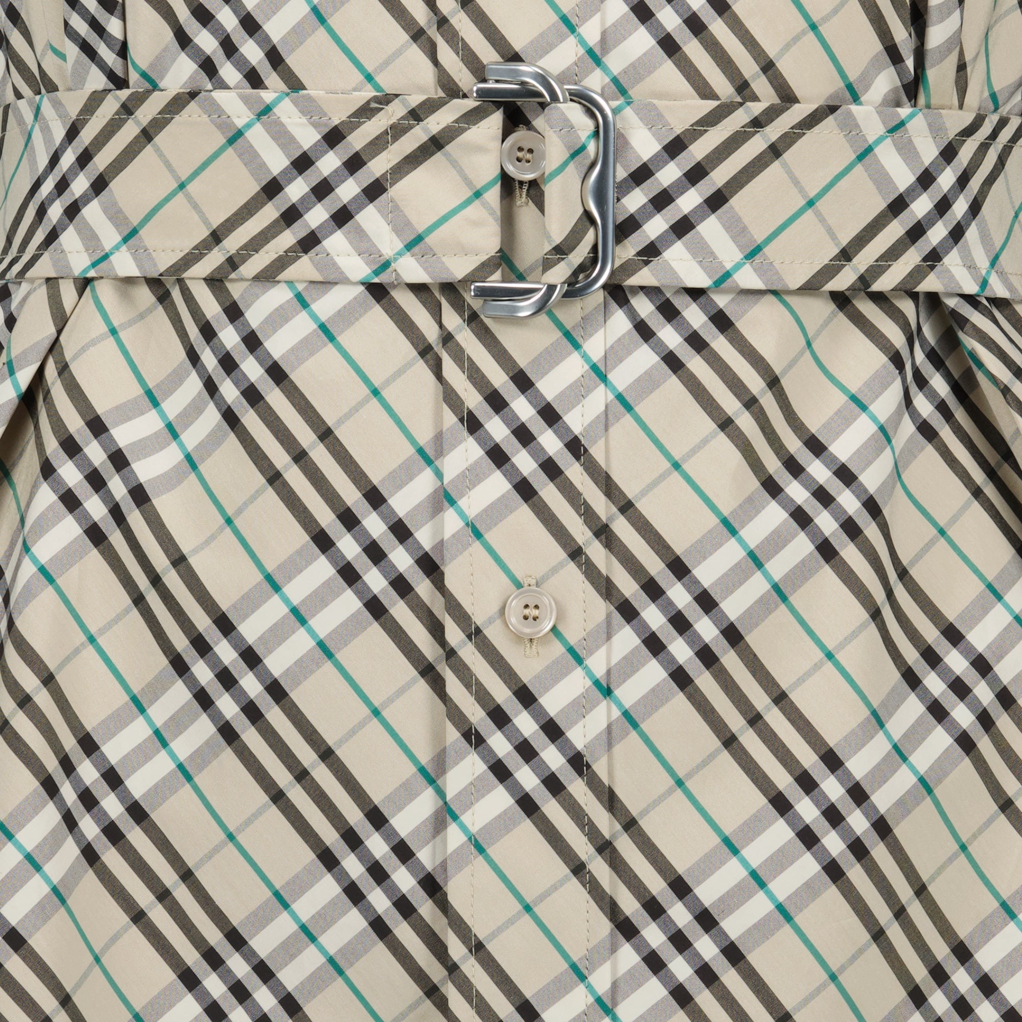 Abiti Abito Check a Quadri Burberry Beige Femme