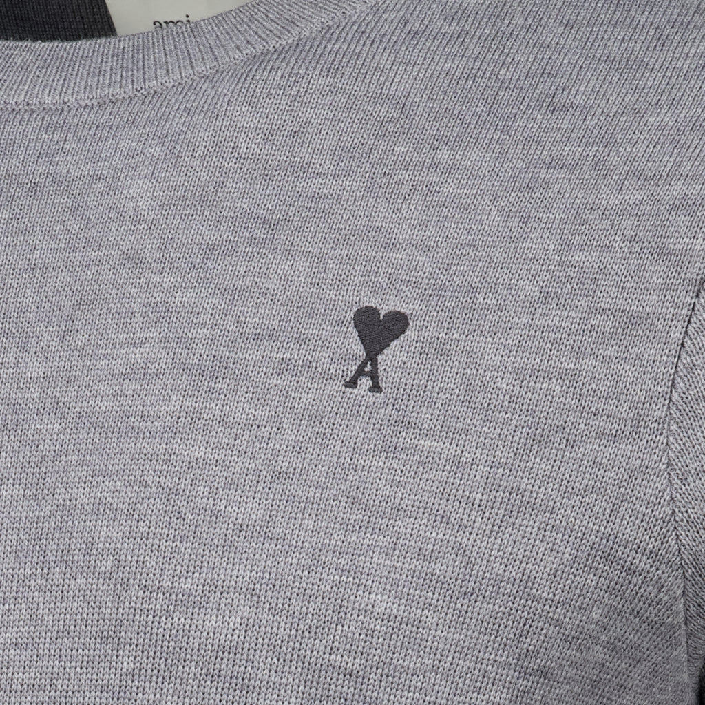 Maille Suéter Gris de Lana Ami PARIS Gris Homme