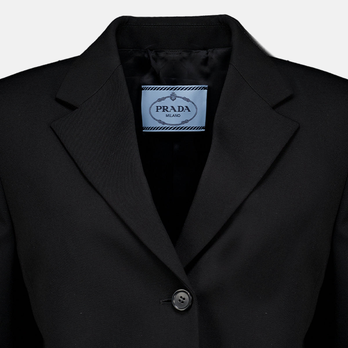 Vestes ブラックウールブレザー Prada Noir Femme