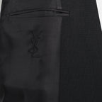 Imagen del blazer negro de lana para hombre de Saint Laurent - Temporada Otoño-Invierno 2025 - Vista Detallada_2