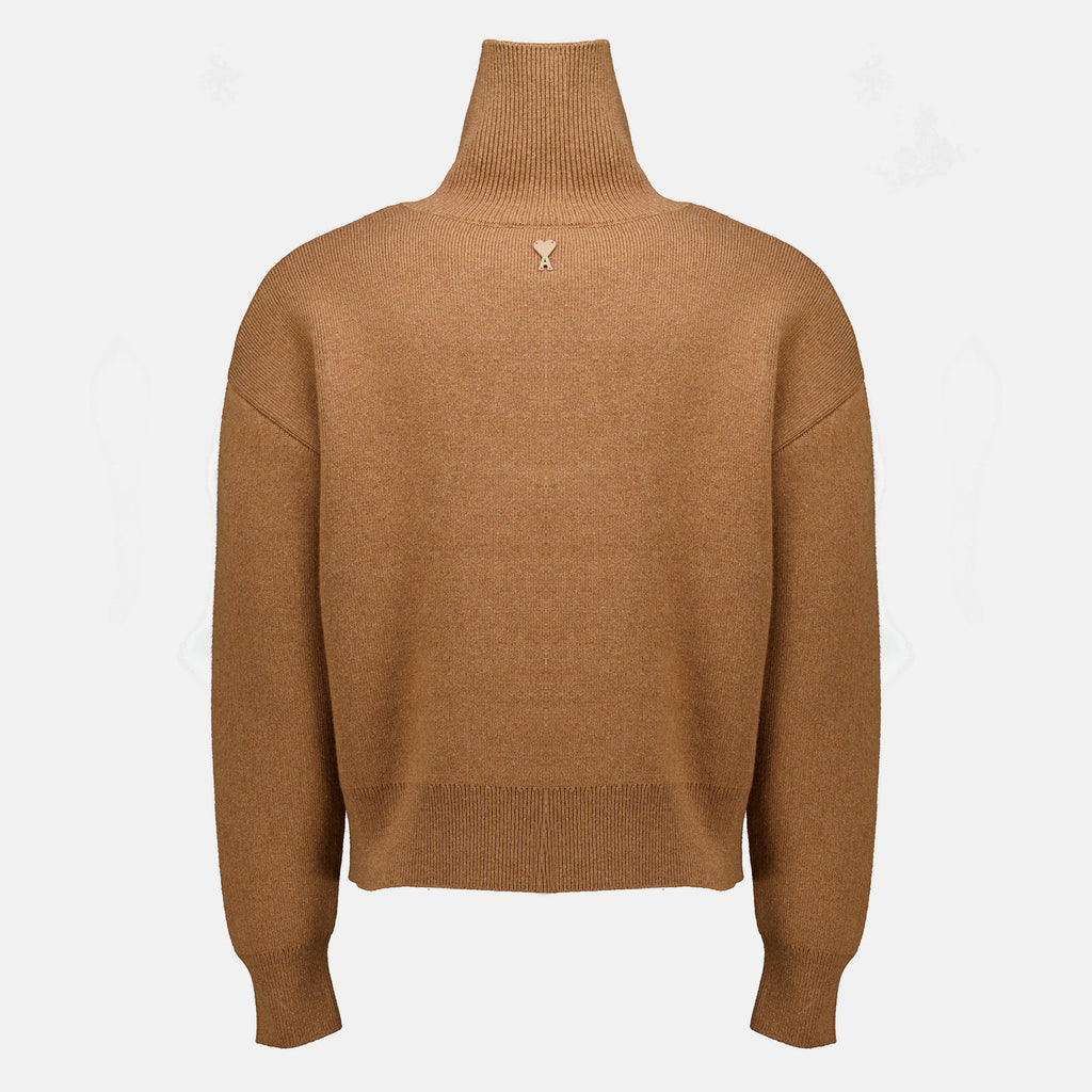 Sweatshirts Beige Rollkragenpullover Ami PARIS Beige Unisexe