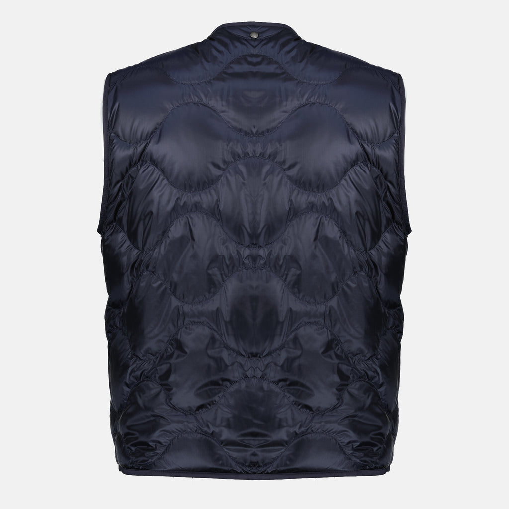 Image of the reversible Roquille navy blue shirt jacket by Moncler for Men - Spring-Summer 2026 - Detailed view 5