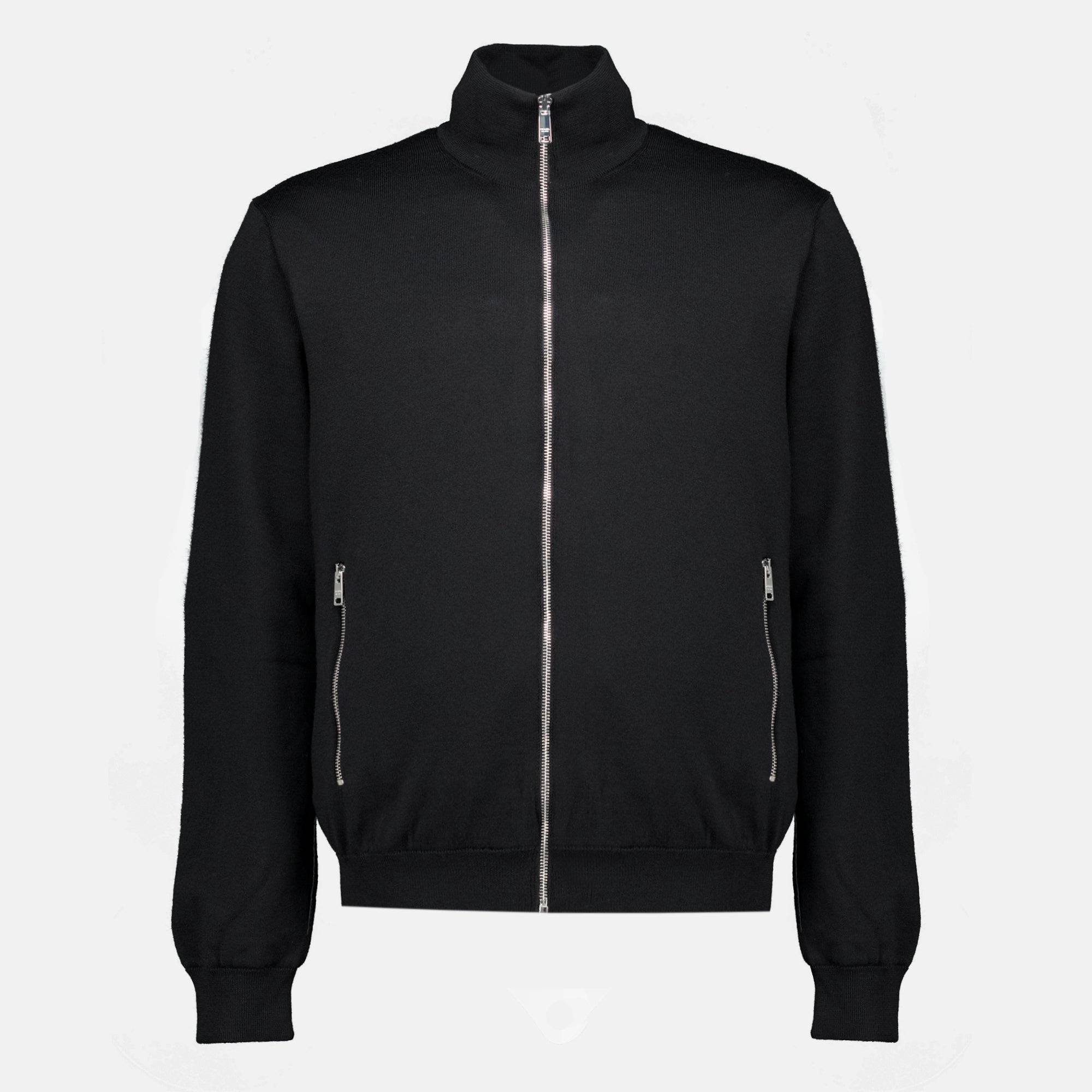 Vestes Wendbare Zip-Jacke Schwarz Prada Noir Homme