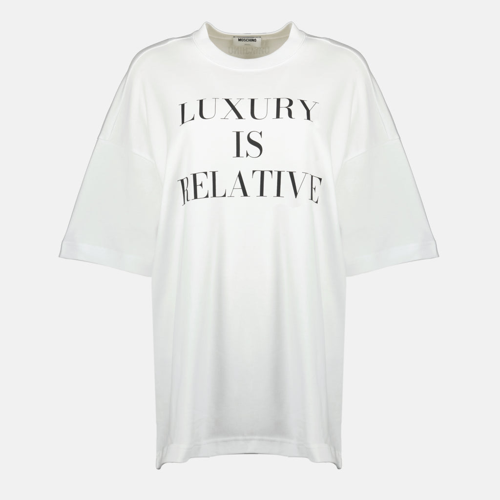 Image de l'article T-shirt imprimé de la marque Moschino pour Femme - Saison Automne-Hiver 2025 - Vue de Face