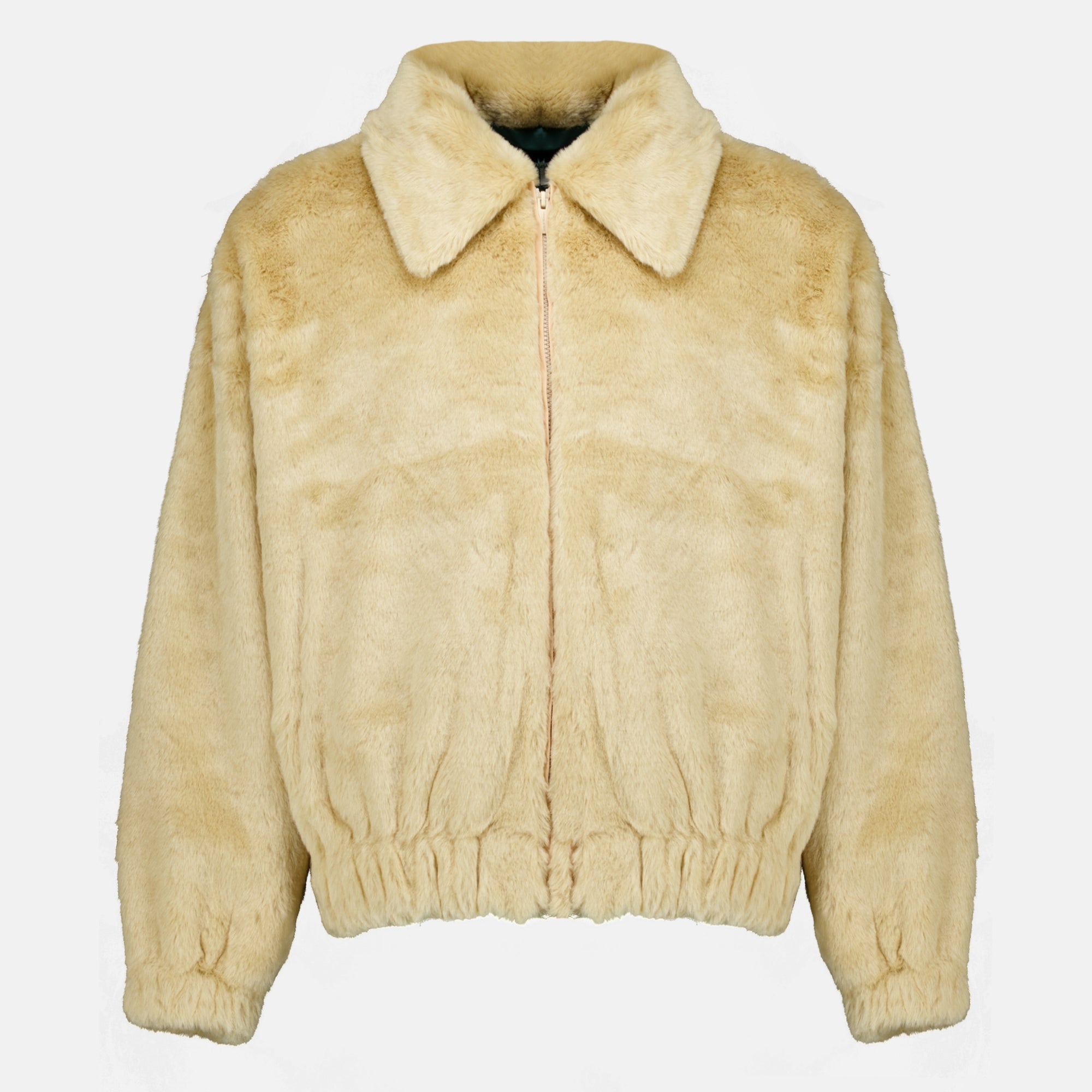 Vestes 가짜 모피 재킷 슬로건 Drole De Monsieur Beige Homme