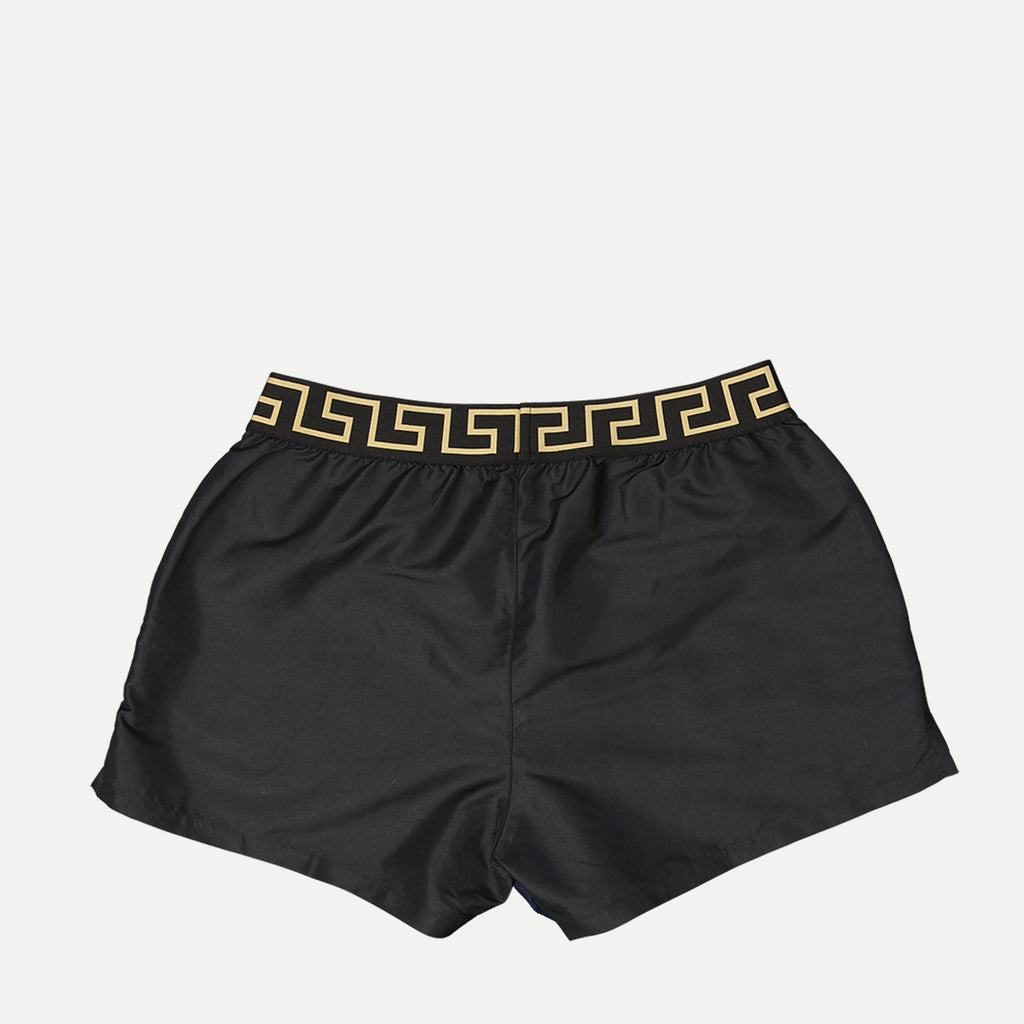 Beachwear Greca Swim Shorts Versace Black Homme