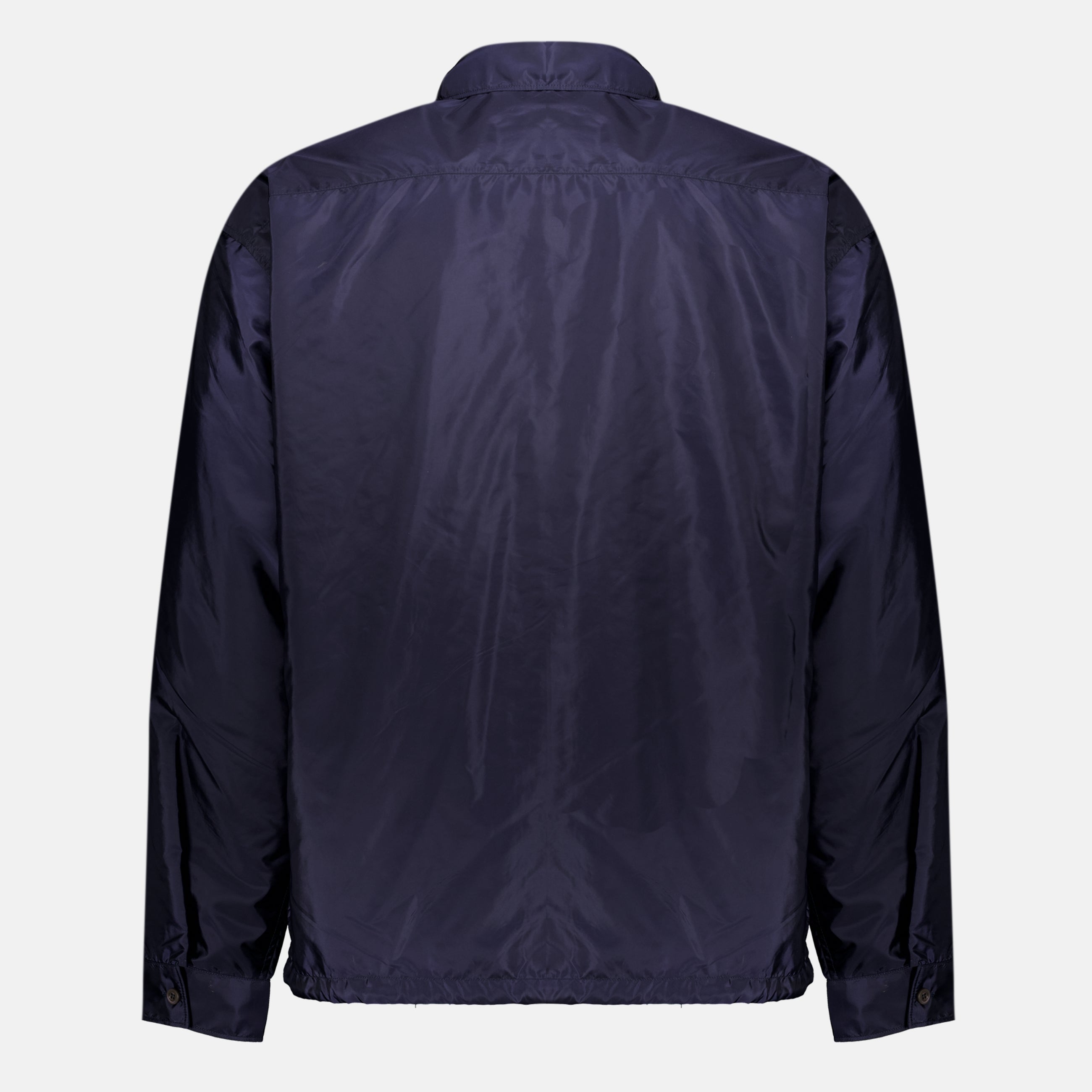 Chemises Chemise bleu marine en Re-Nylon Prada Bleu foncé Homme