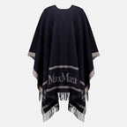 Vestes Poncho en laine bleu marine Max Mara Bleu foncé Femme