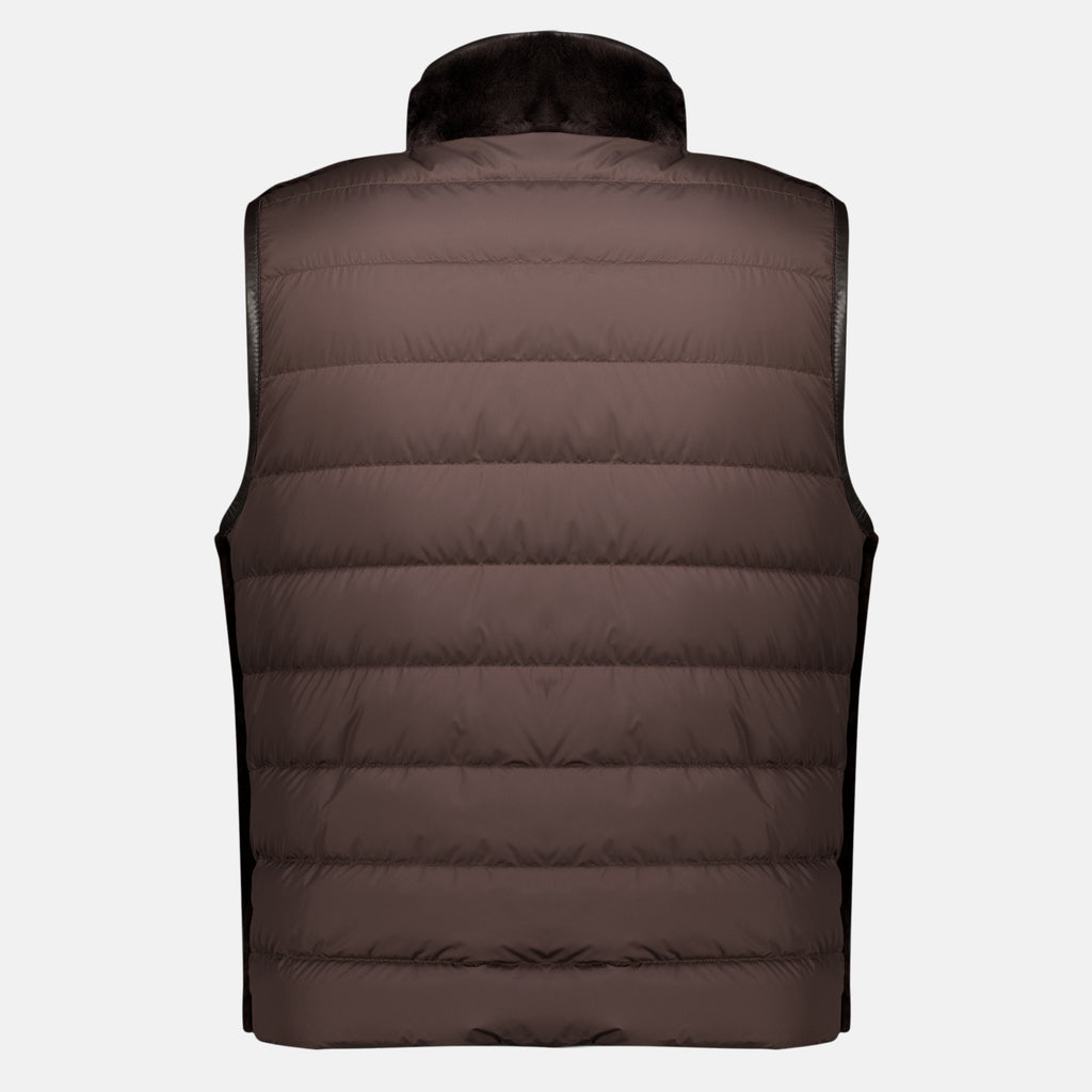 Vestes Wendbare Ärmellose Daunenjacke Ryfsen Moncler Marron Homme