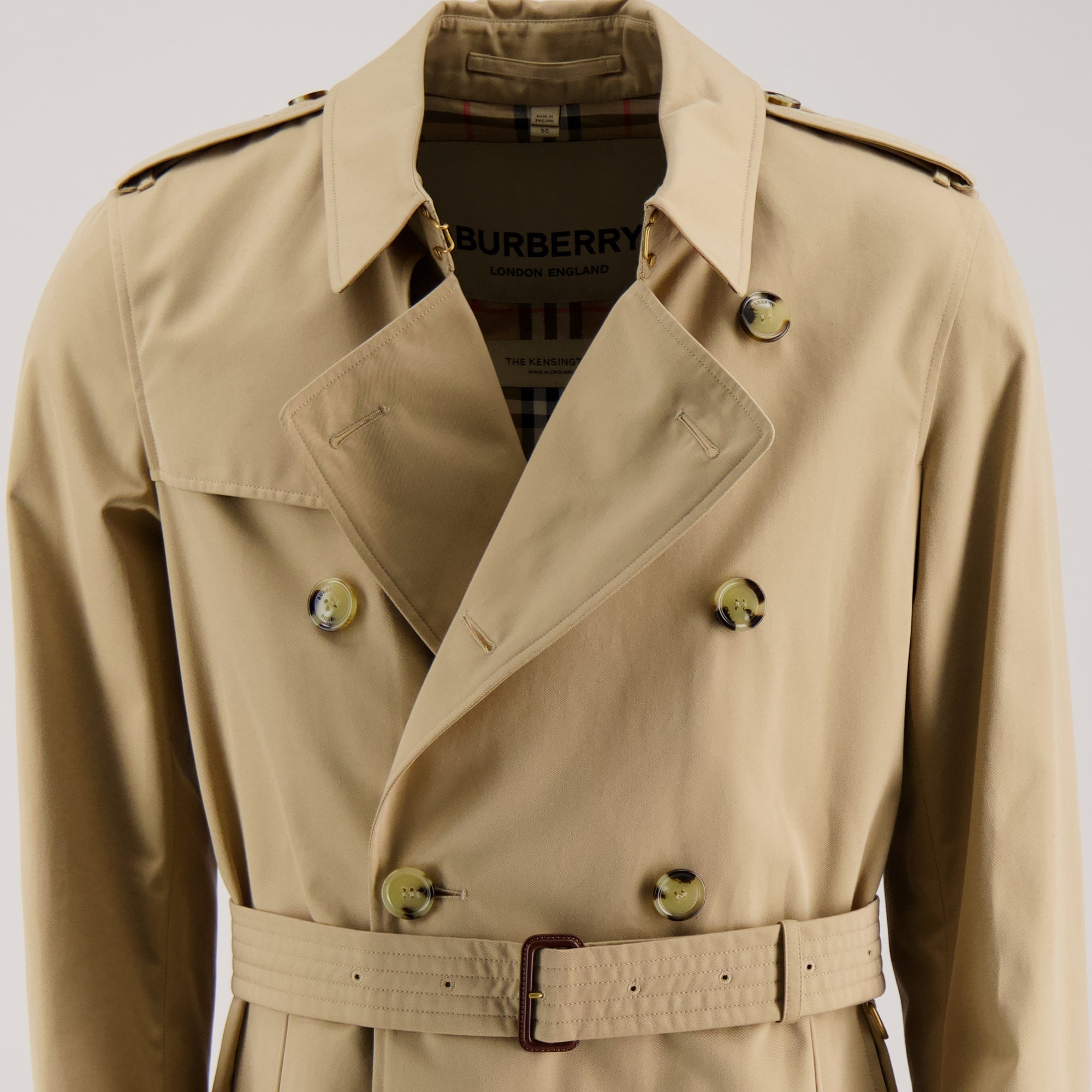 Manteaux Trench Largo Beige Heritage Burberry Beige Homme