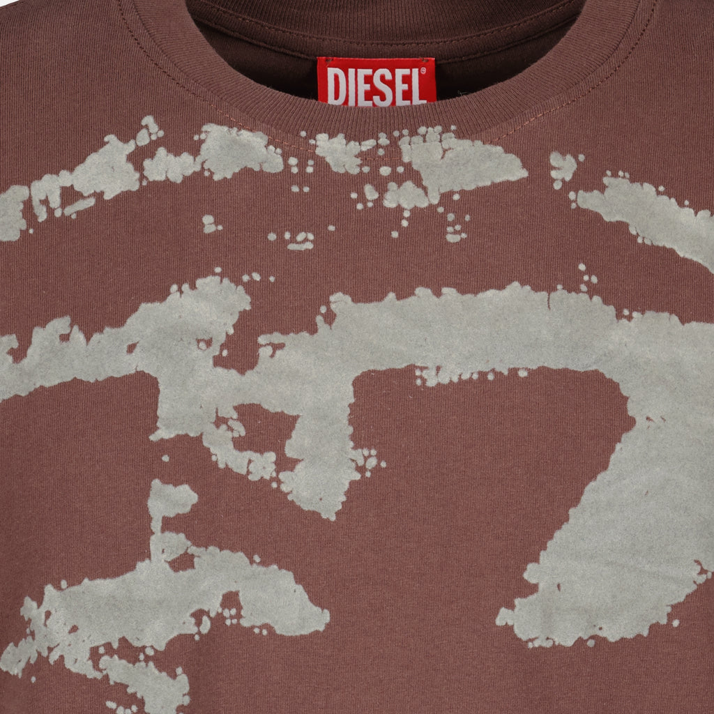 T-shirts T-Boxt-N14 Braunes T-Shirt Diesel Marron Homme