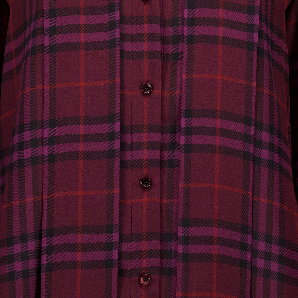 Tops Blusa di Seta a Spina di Pesce Burberry Violet Femme