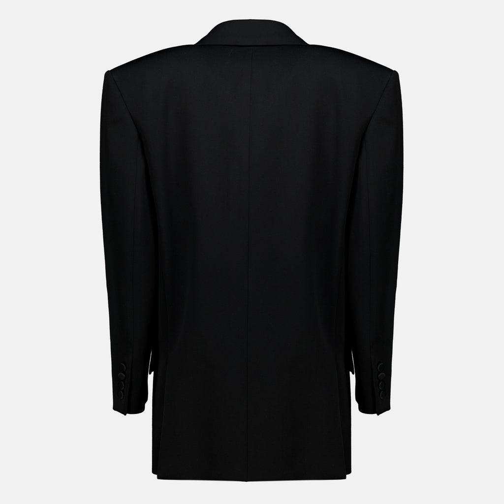Vestes 블랙 울 블레이저 Saint Laurent Noir Femme