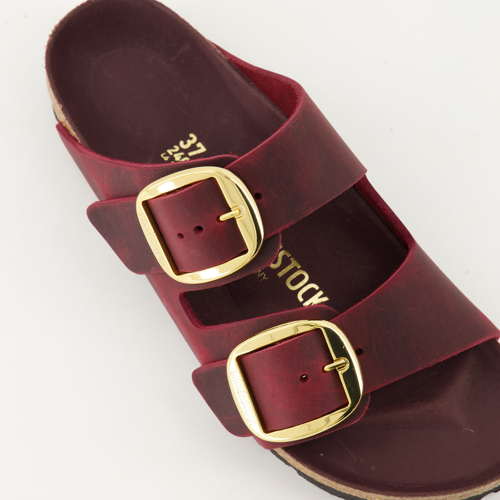 Scarpe aperte Claquettes Arizona Birkenstock Bordeaux Femme