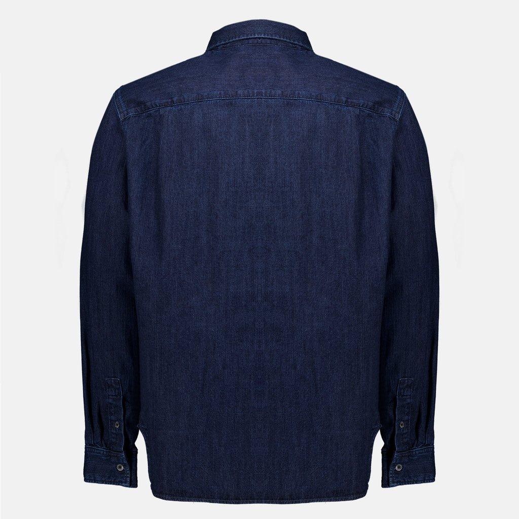 Chemises Chemise en denim bleu Maison Kitsune Bleu foncé Homme