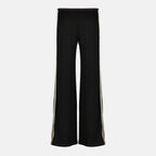 Imagen del Pantalón de Chándal a Rayas Negros de Christopher Esber para Mujer - Temporada Primavera-Verano 2026 - Vista Trasera