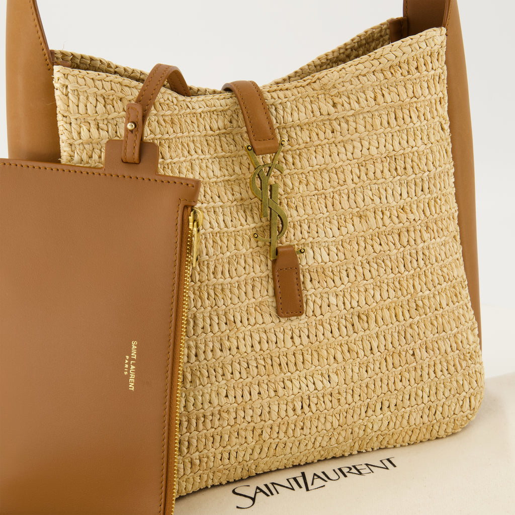 Immagine dell'articolo Borsa Le 5 à 7 small in pelle e rafia del marchio Saint Laurent per Donna - Collezione Primavera-Estate 2026 - Vista dettagliata_2
