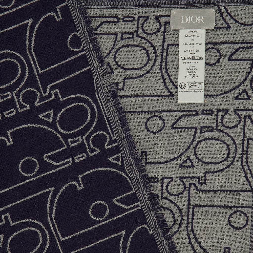 Écharpes, foulards et gants Dior Gravity Gradient Scarf Dior Bleu foncé Homme