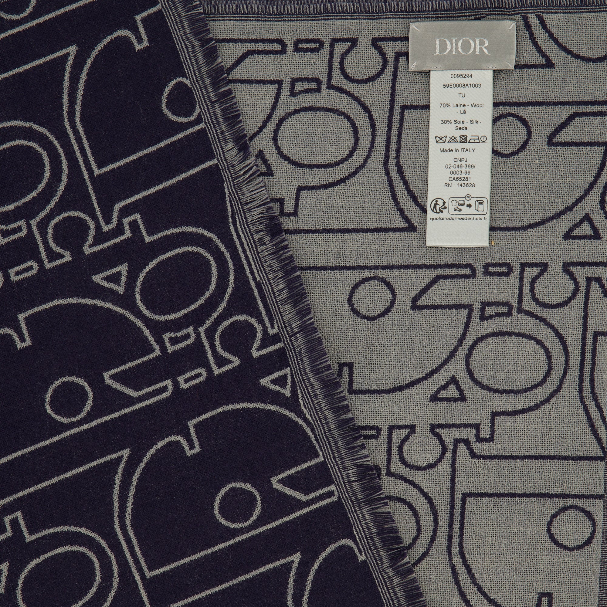 Écharpes, foulards et gants Dior Gravity Gradient Scarf Dior Bleu foncé Homme