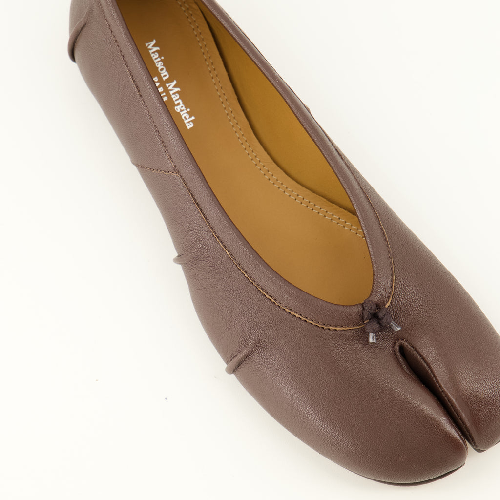 Chaussures plates Tabi Braune Ballerinas Maison Margiela Marron Femme