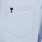 Image de l'article Chemise bleu en coton de la marque Ami PARIS pour Homme - Saison Printemps-Été 2026 - Vue détaillée_1