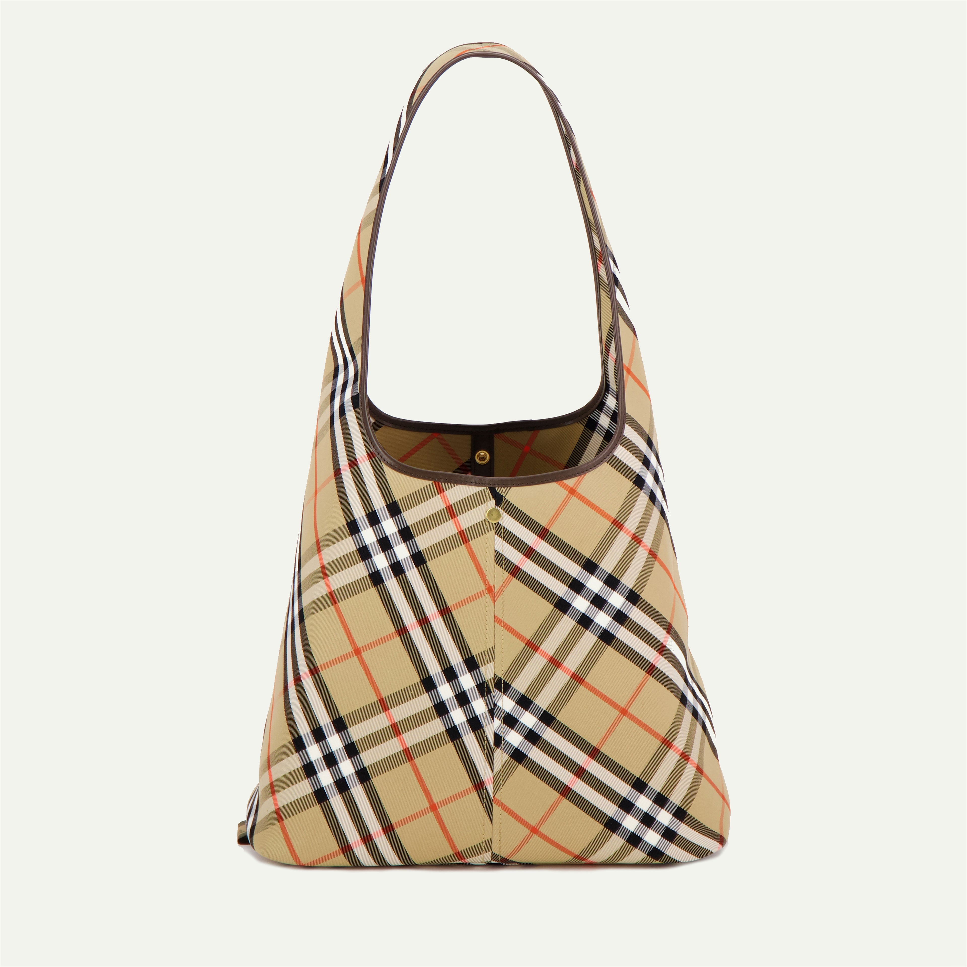 Tote bags Große Karierte Tasche Burberry Beige Femme