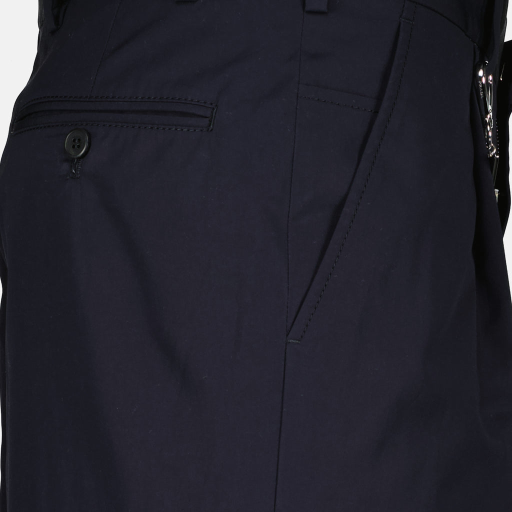 Immagine dei pantaloni da città blu navy del marchio Prada per uomo - Stagione Primavera-Estate 2026 - Vista Dettagliata_2