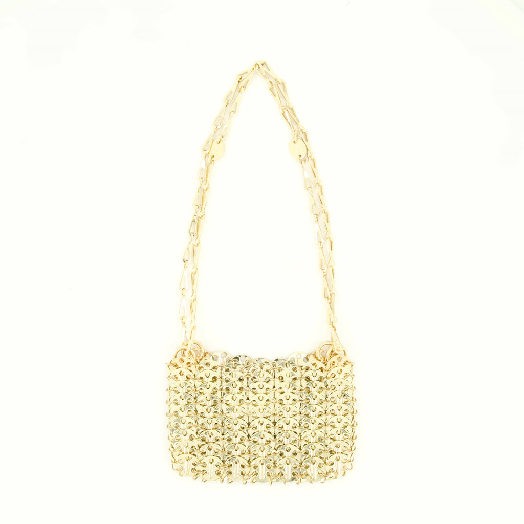 Bolsos de mano y al hombro Iconic 1969 Golden Nano Bag Rabanne Oro Femme