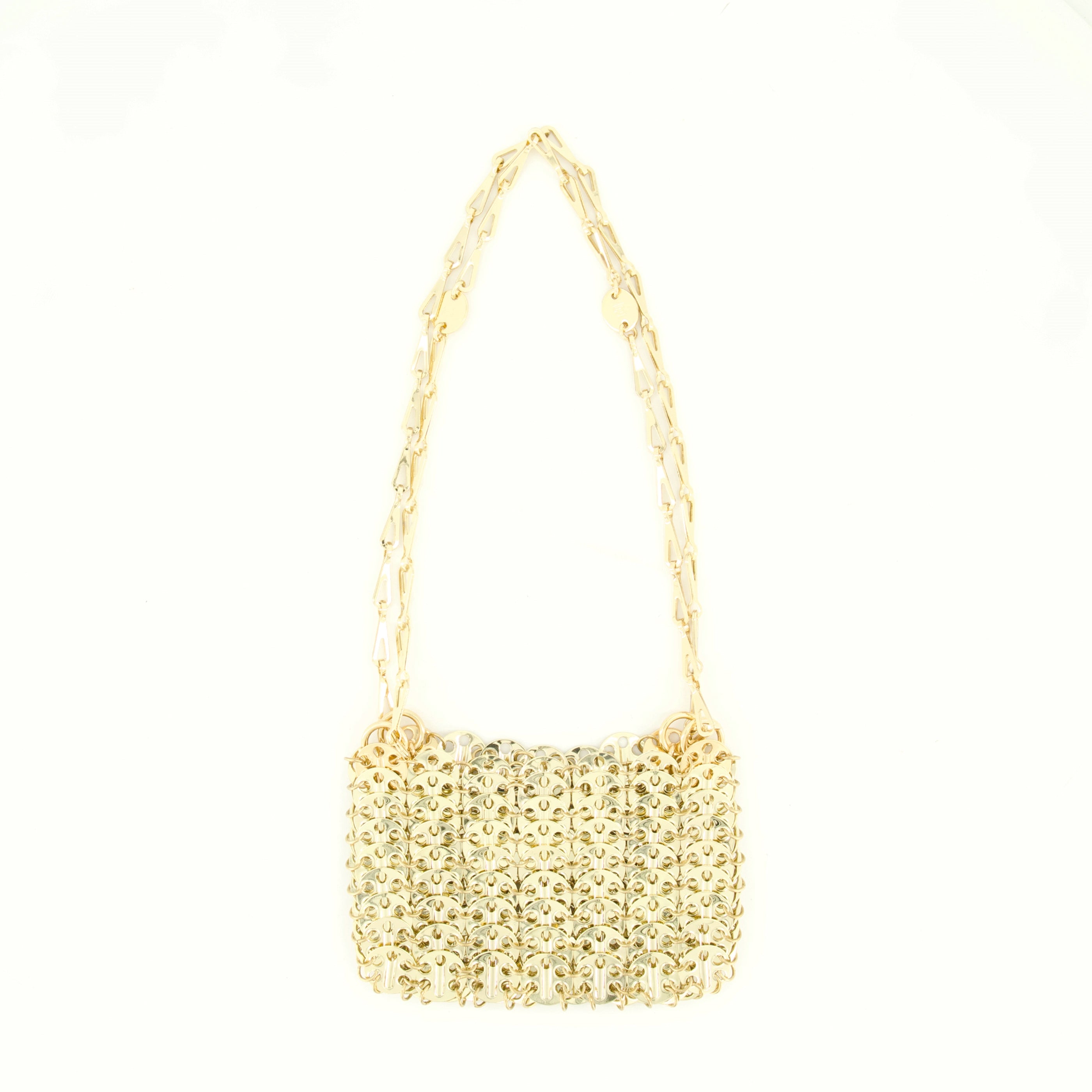 Bolsos de mano y al hombro Iconic 1969 Golden Nano Bag Rabanne Oro Femme
