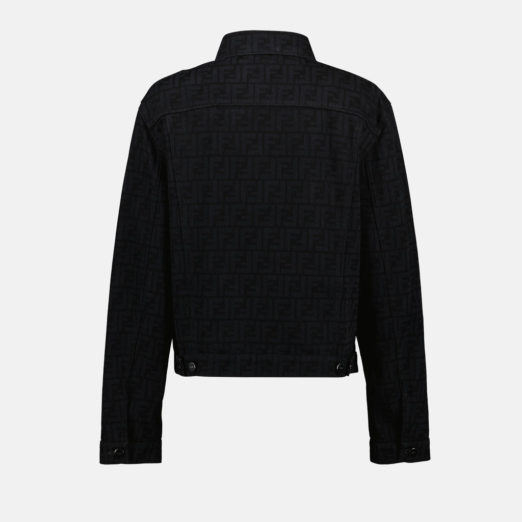 Jackets Veste en jean FF Fendi Black Femme