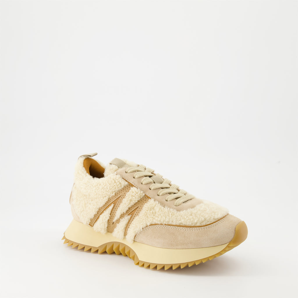 Sneaker Baskets Pacey Moncler Beige Femme