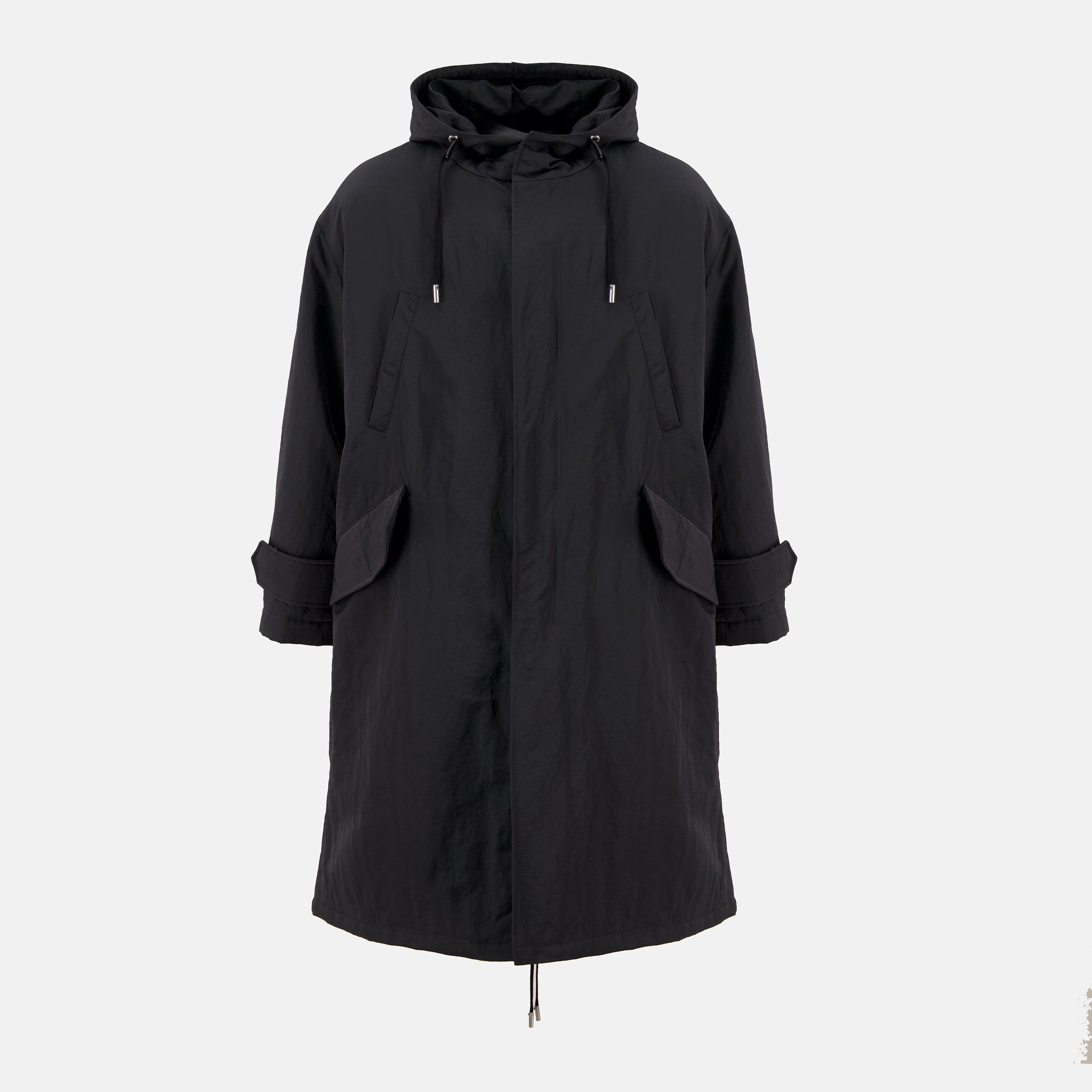 Image of the long parka from the brand Ami PARIS for Men - Autumn-Winter 2025 - Front View