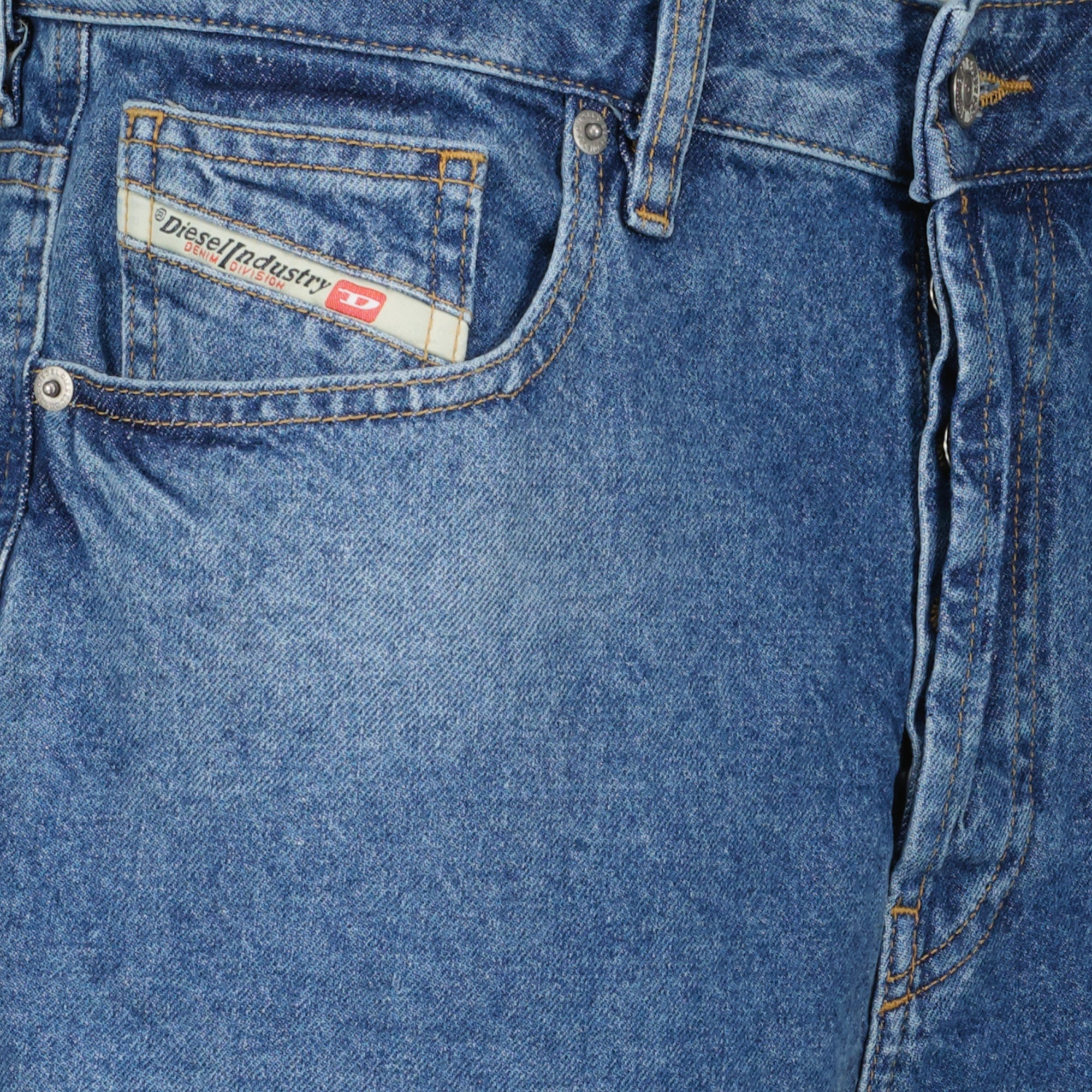 Short en denim à effet contrasté Femme | Bleu | Diesel