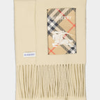 Scarves and gloves Écharpe en cachemire Cavalier Burberry Beige Unisex