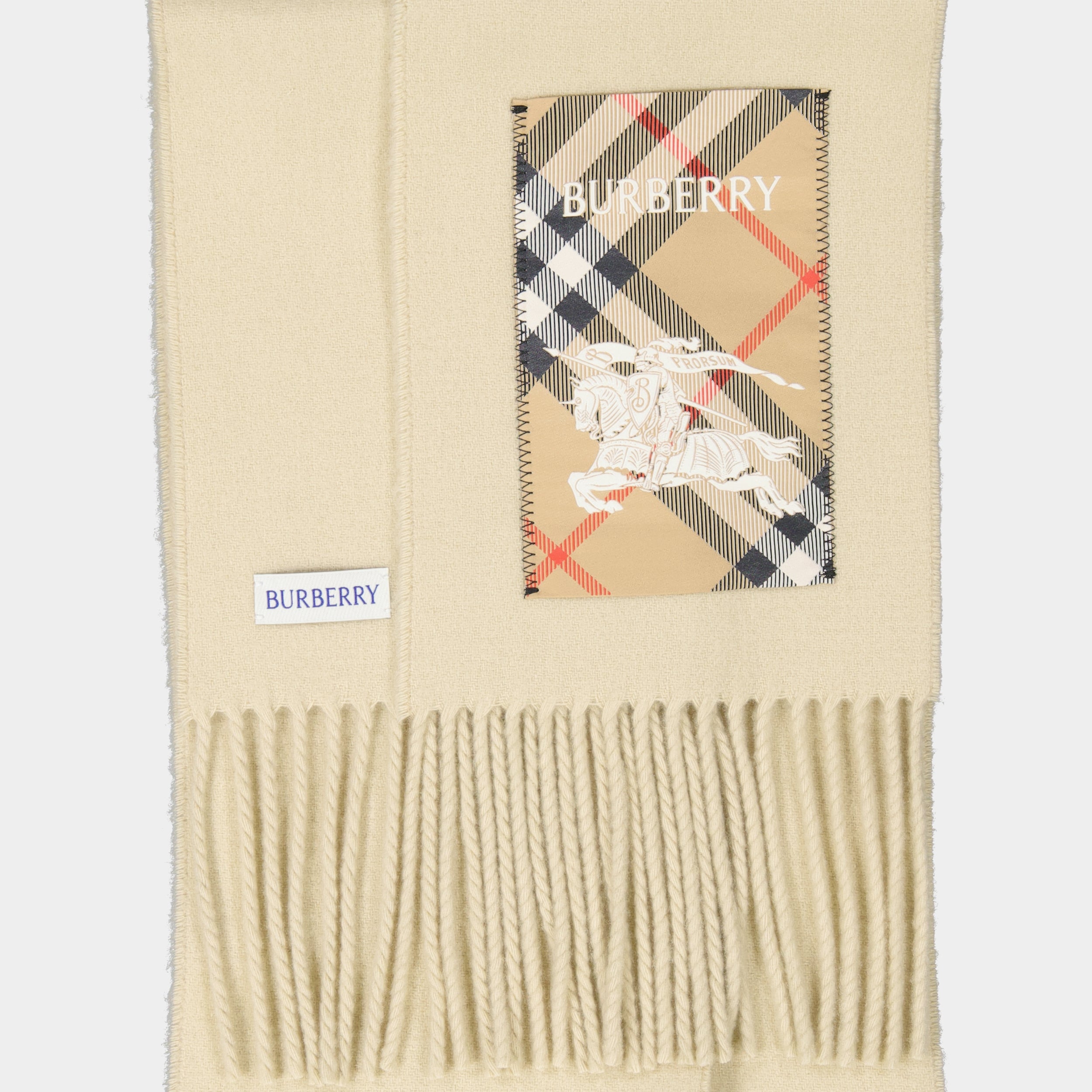 Scarves and gloves Écharpe en cachemire Cavalier Burberry Beige Unisex