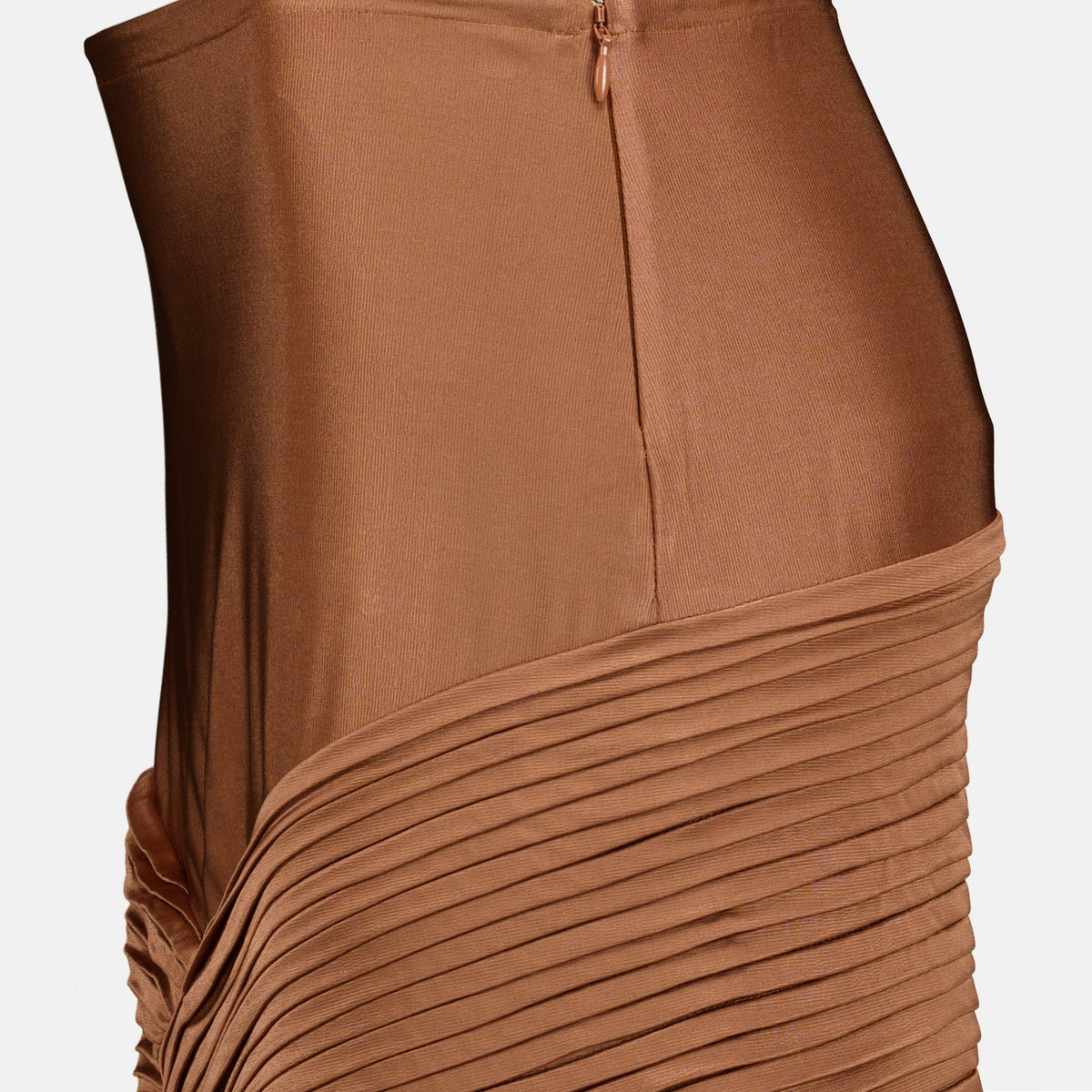 Jupes Mini jupe en satin marron Rabanne Marron Femme