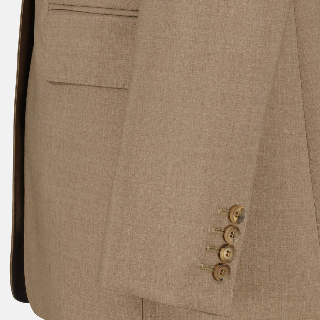 Imagen del blazer de lana marrón de la marca Max Mara para mujer - Temporada Primavera-Verano 2026 - Vista Detallada_2