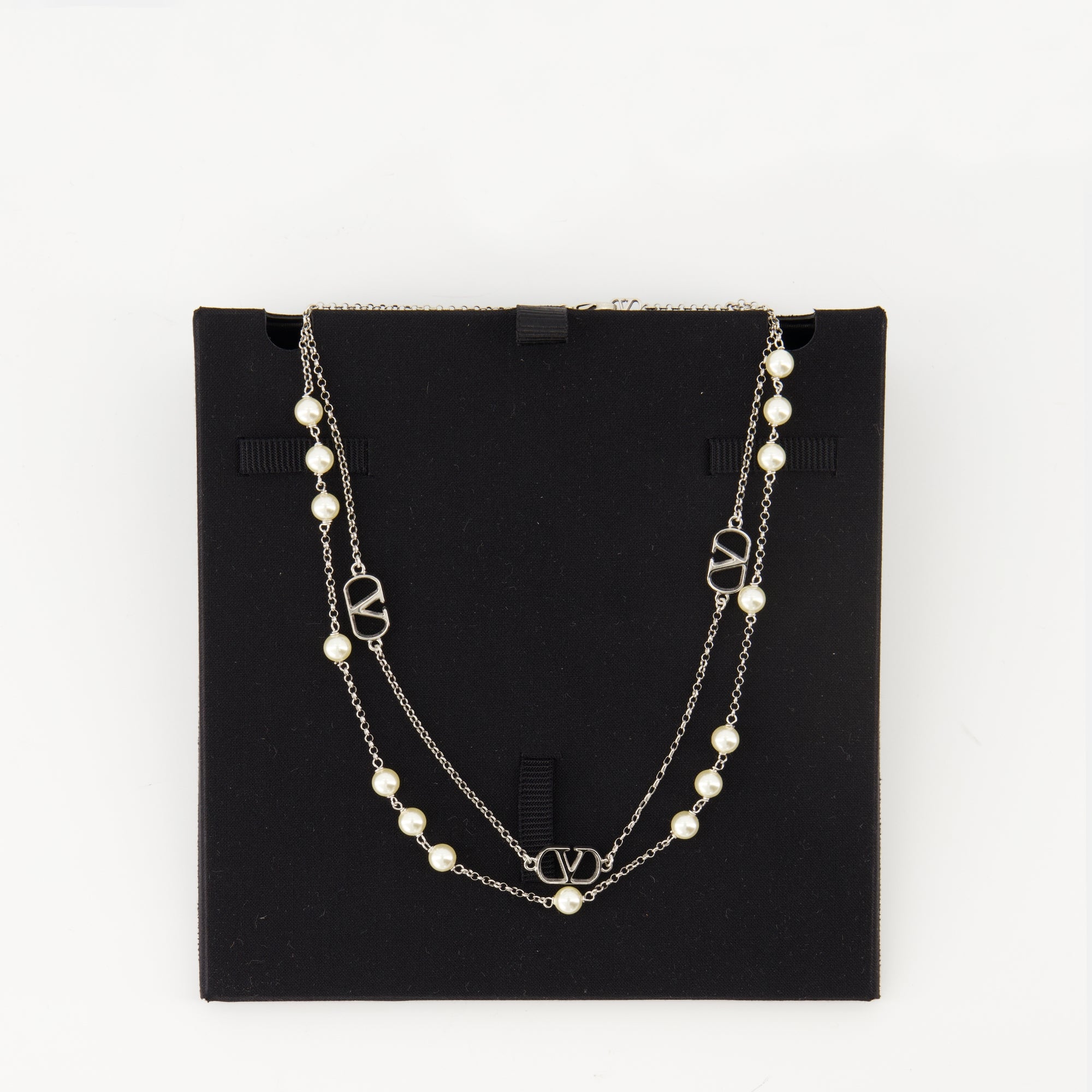 Bijoux Collana VLogo Valentino Garavani Argenté Femme