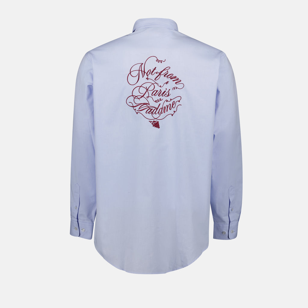 Chemises Chemise Slogan Drole De Monsieur Bleu Homme