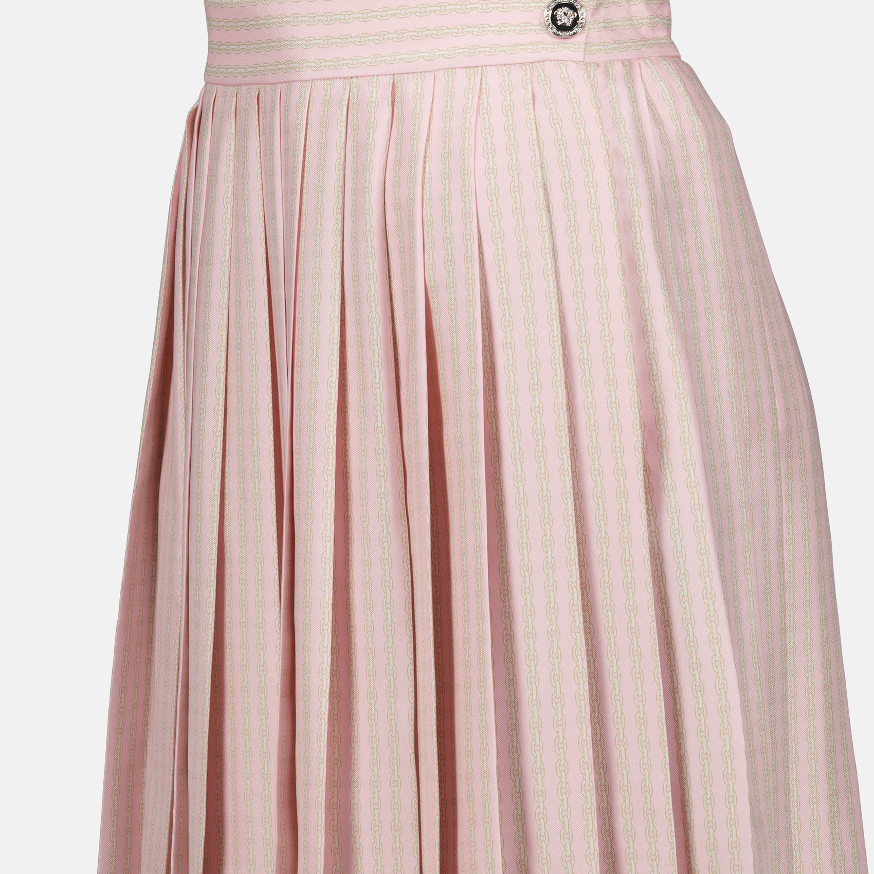 Skirts Pleated Silk Skirt Versace Pink Femme