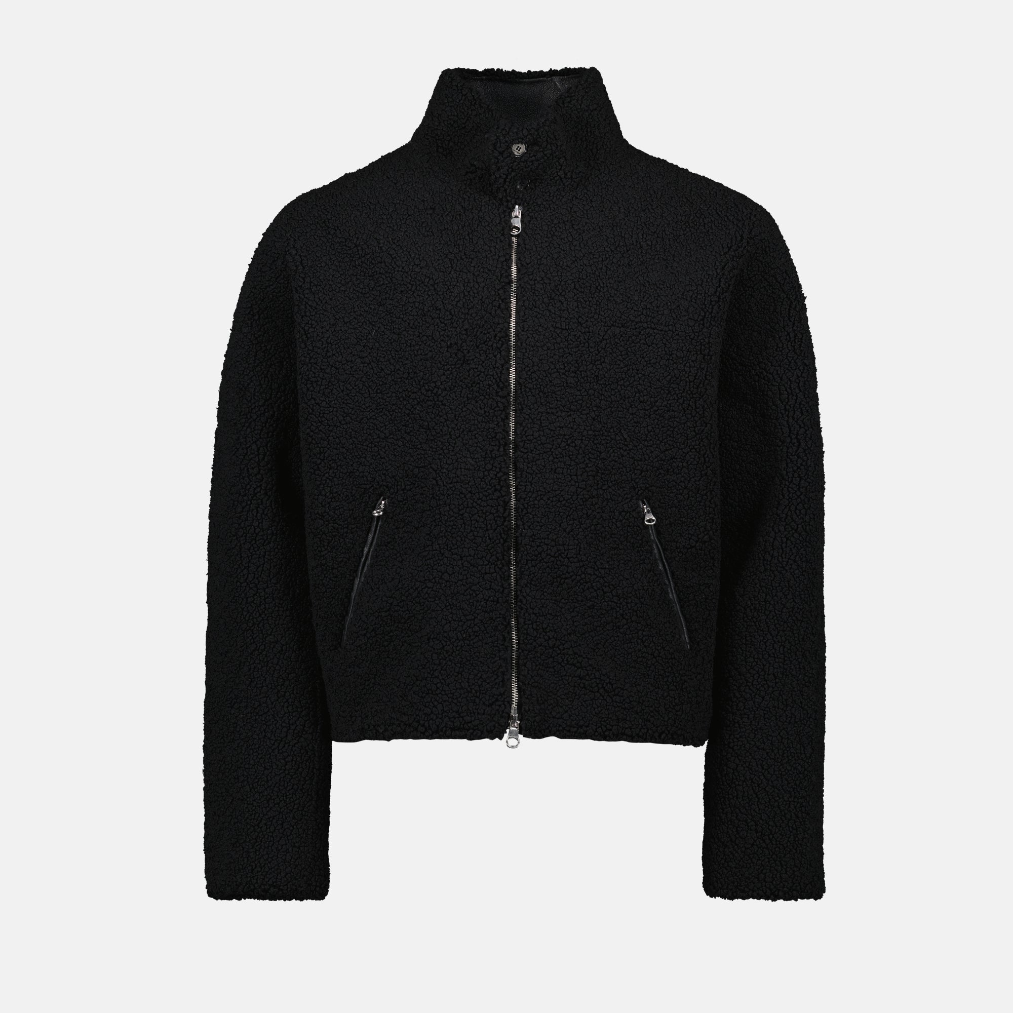 Jaquetas Fleece Bomber Courrèges Preto Homens
