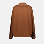 Image of the Prada Women's Cotton Shirt - Fall-Winter 2025 - Back View